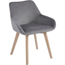 Presentes Miguel Pack 6 Cadeiras Venly Veludo - Cinza