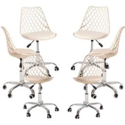 Presentes Miguel Pack 6 Cadeiras Mima Office - Beige