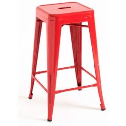 Presentes Miguel Pack 4 Bancos Torix Baixos 65 cm - Vermelho