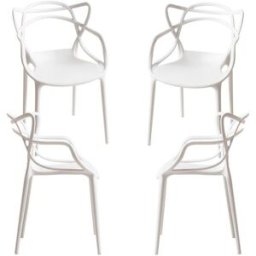 Presentes Miguel Pack 4 Cadeiras Korme Kid (Infantil) - Branco