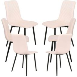 Presentes Miguel Pack 6 Cadeiras Guri - Beige