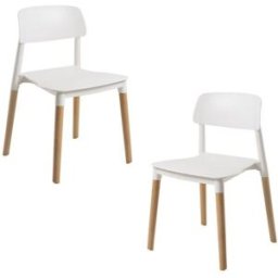 Presentes Miguel Pack 2 Cadeiras Estin - Branco