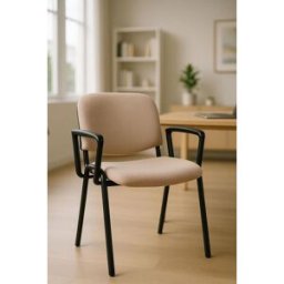 Presentes Miguel Pack 4 Cadeiras Ofis com Braços - Beige