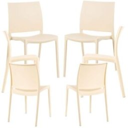 Presentes Miguel Pack 6 Cadeiras Dalen - Beige