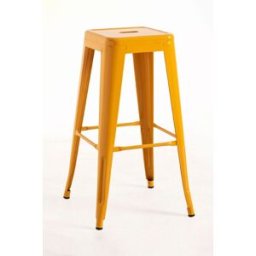 Presentes Miguel Pack 6 Bancos Torix Altos 76 cm - Açafrão Laranja