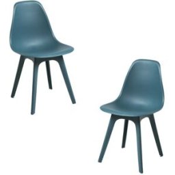 Presentes Miguel Pack 2 Cadeiras Kelen Suprym - Verde-azulado