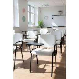 Presentes Miguel Pack 4 Cadeiras Ofis com Pá e Braço - Branco