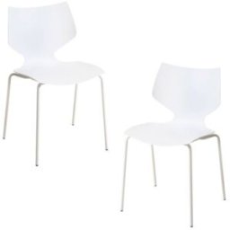 Presentes Miguel Pack 2 Cadeiras Plecy - Branco