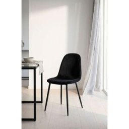 Presentes Miguel Cadeira Teok Black Veludo - Preto