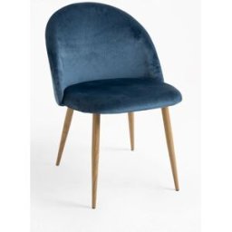 Presentes Miguel Pack 2 Cadeiras Vint Veludo - Azul