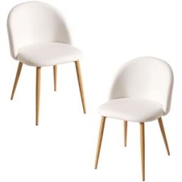 Presentes Miguel Pack 2 Cadeiras Vint Couro Sintético - Branco