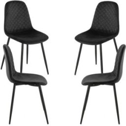 Presentes Miguel Pack 4 Cadeiras Boide - Preto
