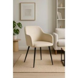 Presentes Miguel Cadeira Puan Veludo - Beige