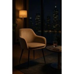 Presentes Miguel Cadeira Chic Black - Beige
