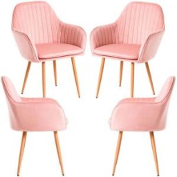 Presentes Miguel Pack 4 Cadeiras Chic - Rosa