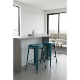 Presentes Miguel Banco Torix Baixo 65 cm - Verde-azulado