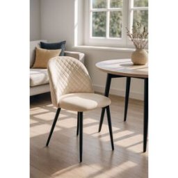 Presentes Miguel Cadeira Posa Veludo - Beige