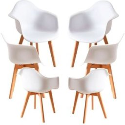 Presentes Miguel Pack 6 Cadeiras Belu - Branco