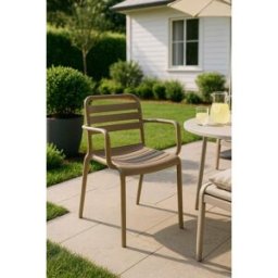 Presentes Miguel Cadeira Belia com Braços - Beige