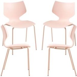 Presentes Miguel Pack 4 Cadeiras Plecy - Rosa