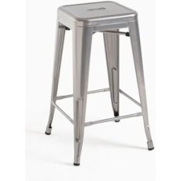 Presentes Miguel Pack 2 Bancos Torix Baixos 65 cm - Cinza metalizado