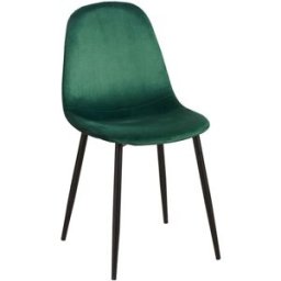 Presentes Miguel Pack 2 Cadeiras Teok Black Veludo - Verde