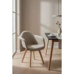Presentes Miguel Cadeira Belu Veludo - Beige
