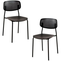 Presentes Miguel Pack 2 Cadeiras Piki - Preto