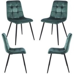 Presentes Miguel Pack 4 Cadeiras Stuhl Veludo - Verde