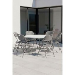 Presentes Miguel Pack 6 Cadeiras Resin - Cinza