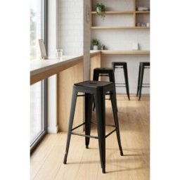 Presentes Miguel Pack 4 Bancos Torix Basic Altos 76 cm - Preto