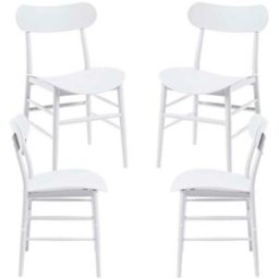 Presentes Miguel Pack 4 Cadeiras Teis - Branco