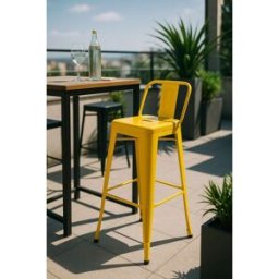 Presentes Miguel Banco Torix Encosto 100 cm - Amarelo
