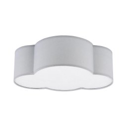 Iluminação de teto infantil CLOUD MINI 2xE27/15W/230V cinzento