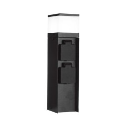 Lâmpada exterior c/ 2 tomadas 1xG9/11W/230V IP44
