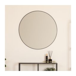 Atmosphera - Espelho de parede ALICE diâmetro 76 cm preto
