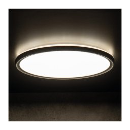Kanlux 31501- Iluminação de teto para casa de banho LED AZPO LED/11,8W/230V diâmetro 22,5 cm IP54 preto