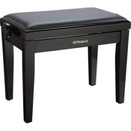 Roland RPB-200PE COMFORT Banco Piano Preto Polido c/ Regulação Altura