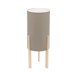Eglo 97893 - Candeeiro de mesa CAMPODINO 1xE27/60W/230V altura 400 mm taupe