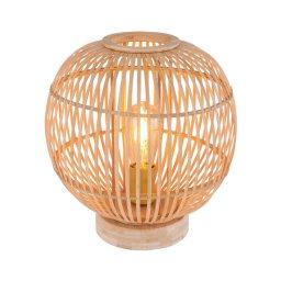 Globo 15368T - Candeeiro de mesa HILDEGARD 1xE27/60W230V bambu
