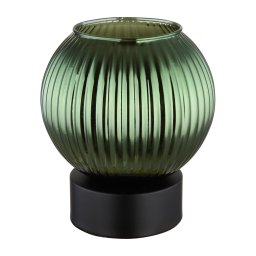 Globo 15638TG - Candeeiro de mesa ZUMBA 1xE27/25W/230V diâmetro 15 cm verde