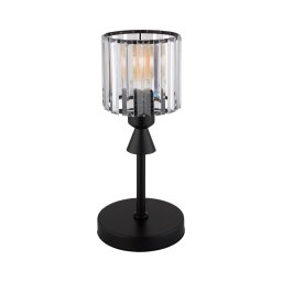 Globo 15742T - Candeeiro de mesa JORDANA 1xE27/60W/230V diâmetro 15 cm preto