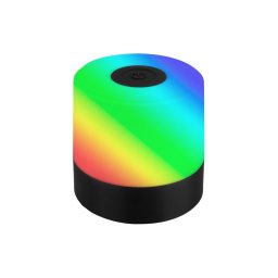 Briloner 7462015 - Lâmpada de mesa LED RGB recarregável 1,5W/5V IP44 preta