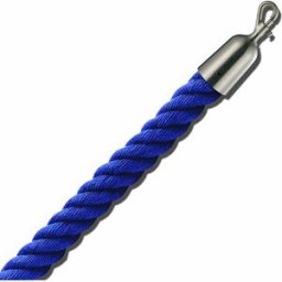 kaiserkraft Cordão de barreira 1,5 m, peças finais em níquel mate, cordão azul, Cordão de barreira 1,5 m, peças finais em níquel mate, cordão azul. Material de alta qualidade. Aspeto elegante, ideal para museus, exposições ou áreas VIP. Várias cores de co