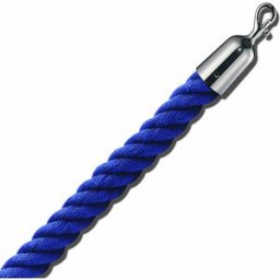 kaiserkraft Cordão de barreira 1,5 m, peças finais cromadas, cordão azul, Cordão de barreira 1,5 m, peças finais cromadas, cordão azul. Material de alta qualidade. Aspeto elegante, ideal para museus, exposições ou áreas VIP. Várias cores de cordão disponí