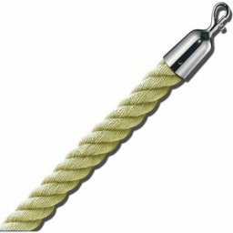 kaiserkraft Cordão de barreira 1,5 m, peças finais cromadas, cordão bege, Cordão de barreira 1,5 m, peças finais cromadas, cordão bege. Material de alta qualidade. Aspeto elegante, ideal para museus, exposições ou áreas VIP. Várias cores de cordão disponí