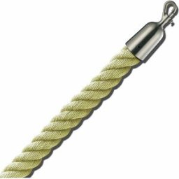 kaiserkraft Cordão de barreira 1,5 m, peças finais em níquel mate, cordão bege, Cordão de barreira 1,5 m, peças finais em níquel mate, cordão bege. Material de alta qualidade. Aspeto elegante, ideal para museus, exposições ou áreas VIP. Várias cores de co