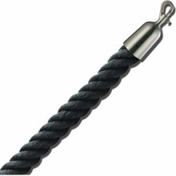 kaiserkraft Cordão de barreira 1,5 m, peças finais em níquel mate, cordão preto, Cordão de barreira 1,5 m, peças finais em níquel mate, cordão preto. Material de alta qualidade. Aspeto elegante, ideal para museus, exposições ou áreas VIP. Várias cores de