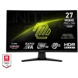 Monitor Curvo MSI 27" MAG 274CQF VA WQHD 16:9 180Hz (0.5ms)