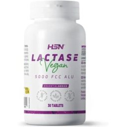 HSN Lactase (beta-galactosidase) 5000 FCC ALU - 30 tabs - Enzimas digestivas - Tabletas - 30 Serviços